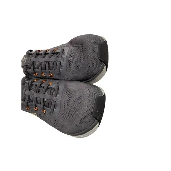 Skechers D’Lux Walker Commuter 232261 Gray Orange No Tie Shoes Mens 15
