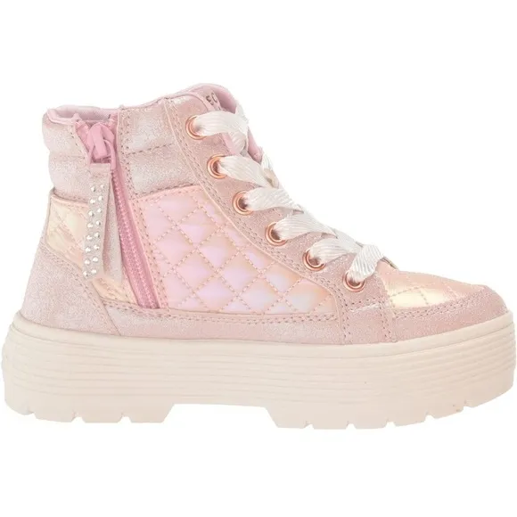 Skechers Girl’s Street Elevated High-Top Sneakers, Like New, Light Pink, Size 4‍