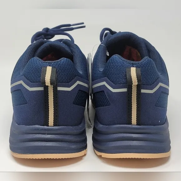 Skechers Malad II Composite Toe Work Shoes Navy/Tan 200127 Men's Size 11 New