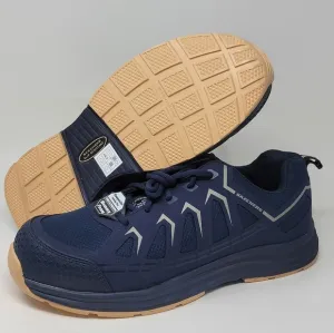 Skechers Malad II Composite Toe Work Shoes Navy/Tan 200127 Men's Size 11 New