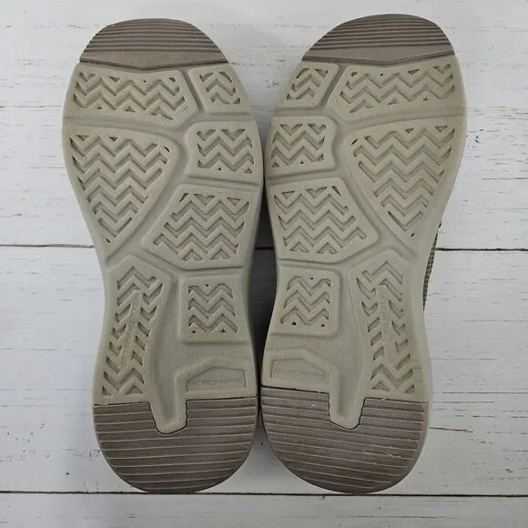 Skechers Parson Ralven Mens 9 Taupe Slip Ins Slip On Shoes Sneakers Memory Foam‎