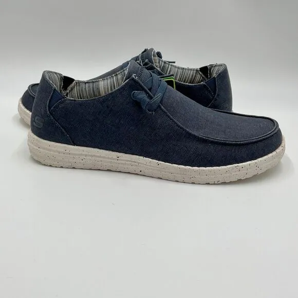 Skechers‎ Streetwear Melson Chad Slip On Air Cooled Memory Foam Shoes Sz 12 Navy