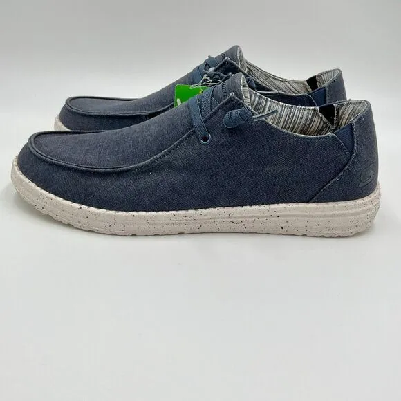 Skechers‎ Streetwear Melson Chad Slip On Air Cooled Memory Foam Shoes Sz 12 Navy