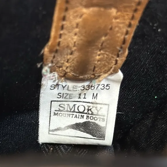 Smoky Mountain Ranger Leather Square Toe Boots