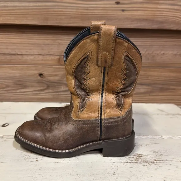 Smoky Mountain Ranger Leather Square Toe Boots