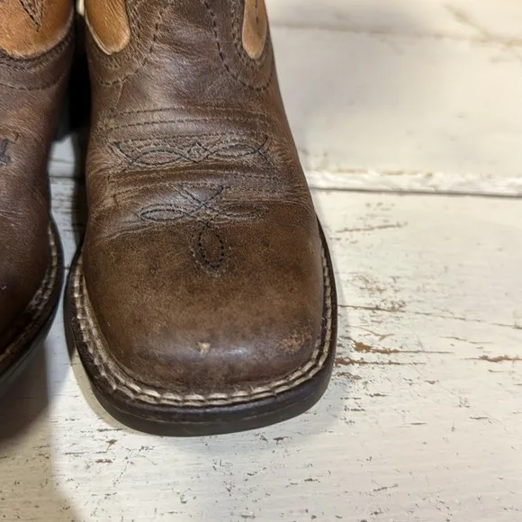 Smoky Mountain Ranger Leather Square Toe Boots