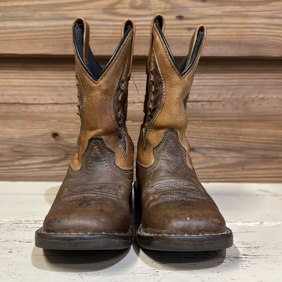 Smoky Mountain Ranger Leather Square Toe Boots
