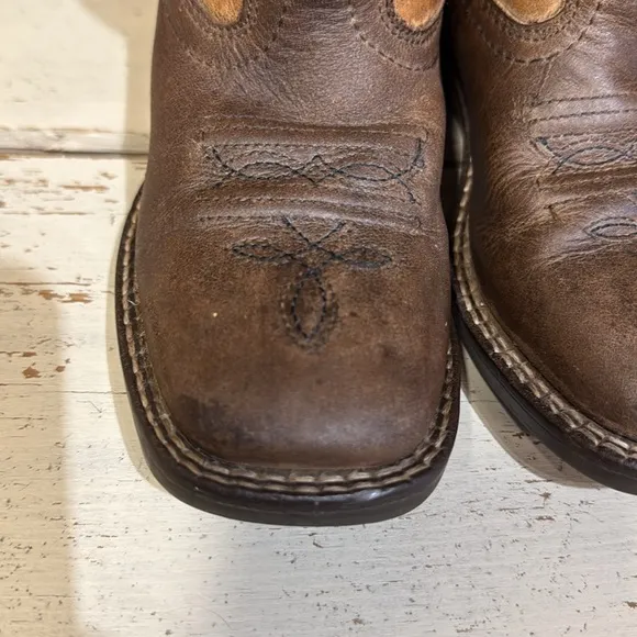 Smoky Mountain Ranger Leather Square Toe Boots