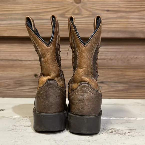 Smoky Mountain Ranger Leather Square Toe Boots