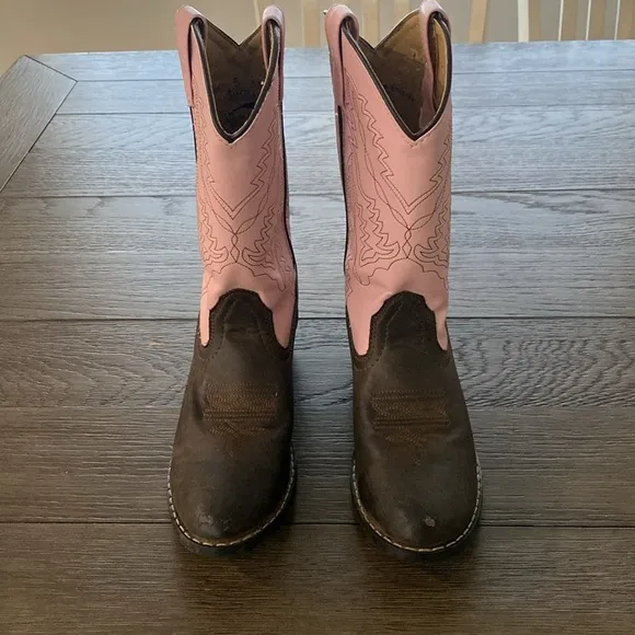 SMOKY MOUNTAIN YOUTH GIRLS MONTEREY WESTERN ROUND TOE BOOTS STYLE 1574Y Y5/W7