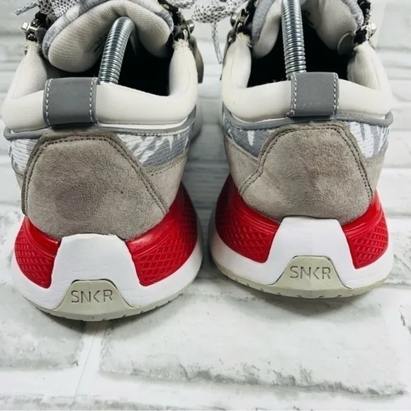 SNKR Project Men's Size 11 Rodeo 2.0 Shoes: Gray/White/Red