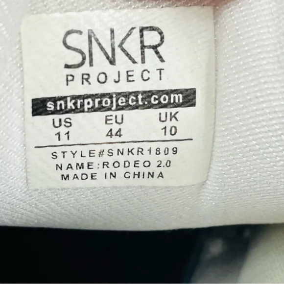 SNKR Project Men's Size 11 Rodeo 2.0 Shoes: Gray/White/Red