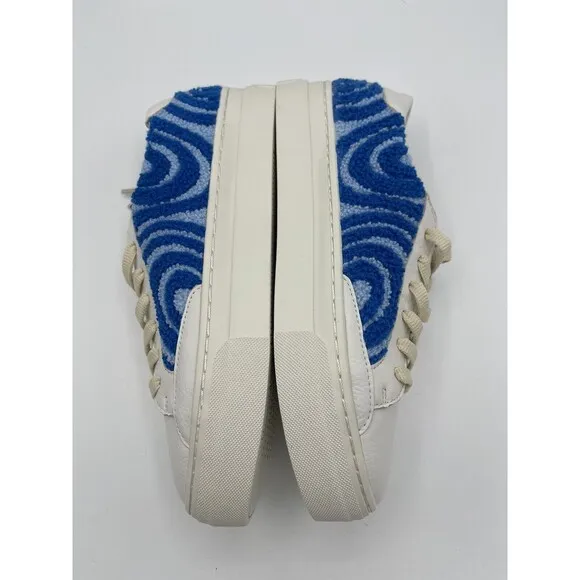 Soludos lbiza Platform Psychedelic Spiral Sneakers Marine Blue Sz 8 New In Box