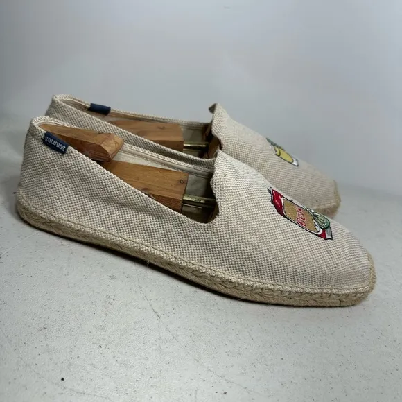 Soludos Mens Beer Shot Smoking Slippers Shoes Espadrille Loafer Slip On  Size 12