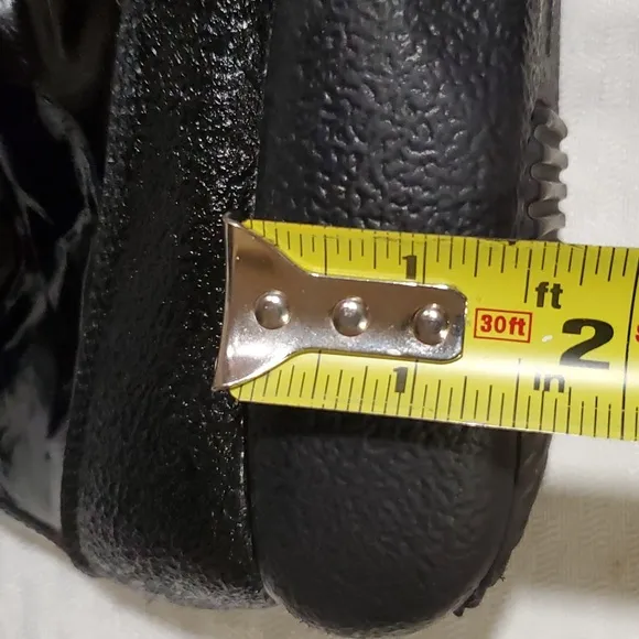 Sonia Rykiel black patent leather Steampunk Goth  laceup boots size 8