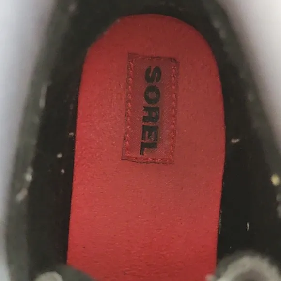 Sorel 6 Slimpack II Kids Lace Up Winter Snow Waterproof Suede Leather Gray Boots