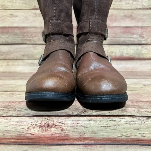 Sorel Brown Leather Major Moto Boots