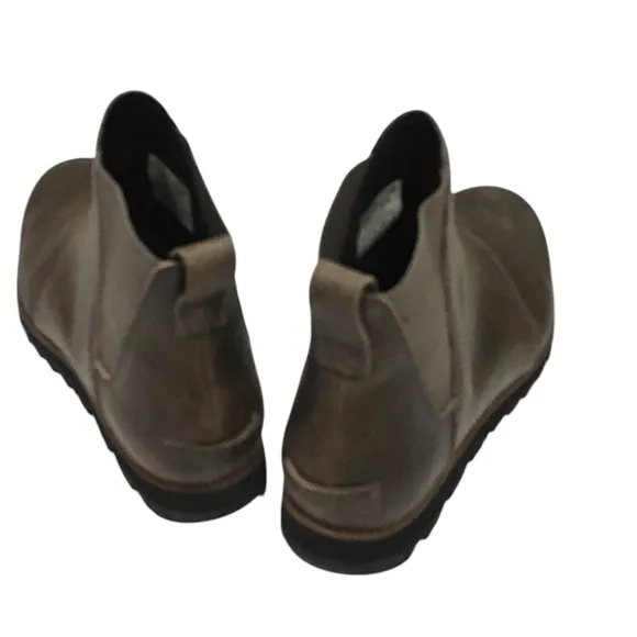 Sorel Harlow Chelsea Leather Grey Ankle Boots Shoes 8