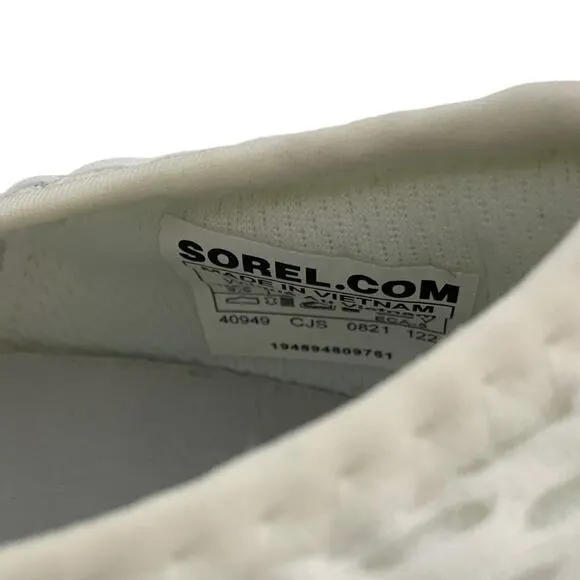Sorel Kinetic Impact Strap Shoes Women 8.5 Perforated Scalloped Mesh Sneakers