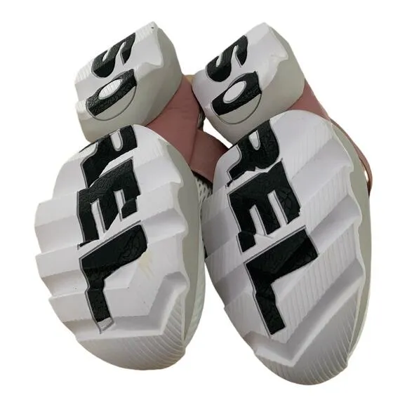 Sorel Kinetic Impact Strap Shoes Women 8.5 Perforated Scalloped Mesh Sneakers