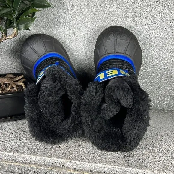 Sorel Snow Commander Boots Shoes Winter Insulated Blue Size 4
