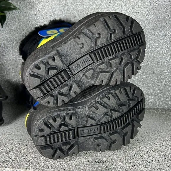 Sorel Snow Commander Boots Shoes Winter Insulated Blue Size 4