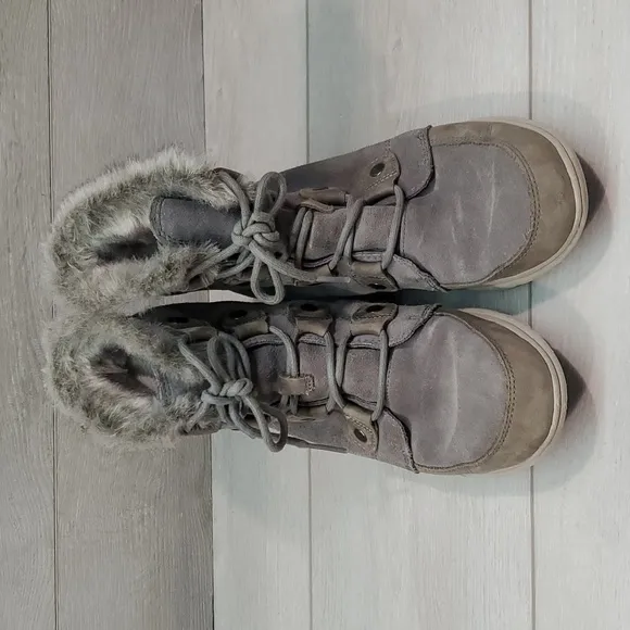 Sorel Women Explorer Joan Outdoor Fur Boots Shoes sz 8.5