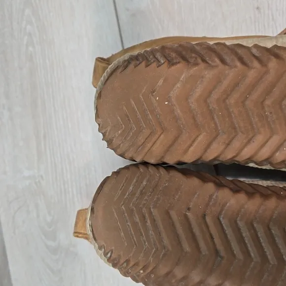 Sorel Women Out N About Rubber Leather Duck Boots shoes sz 9.5