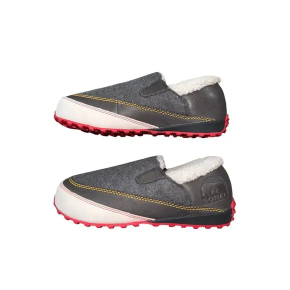 Sorel Womens MacKenzie Slip On Shoe Size 9 Gray Leather Wool Waterproof Clog