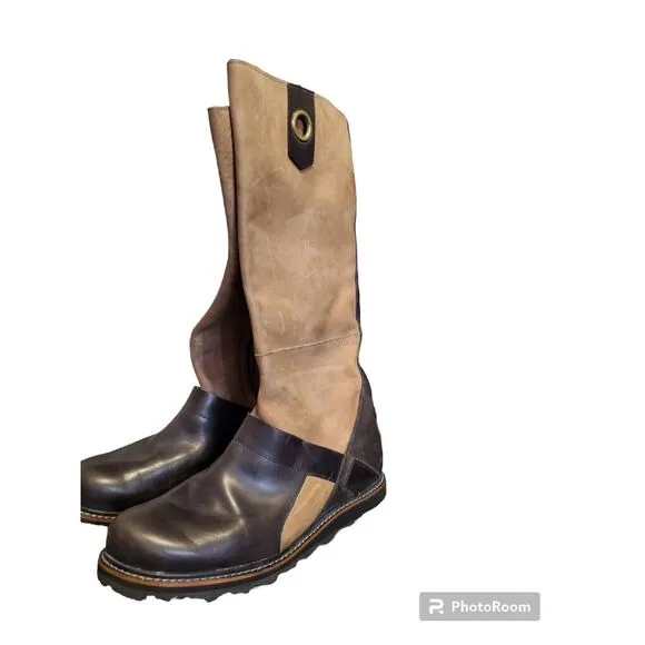 Sorel Women's Riding Boots Size 8 Wicked work Distressed Leather NL1925
