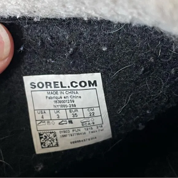 Sorel Yoot Pac Snow Boots Youth 4 Tan and Black