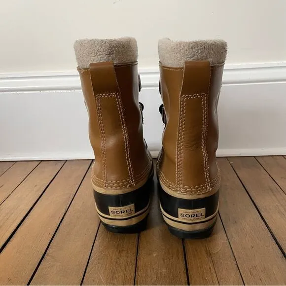 Sorel Yoot Pac Snow Boots Youth 4 Tan and Black