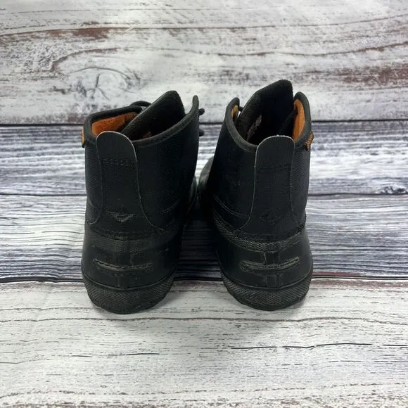 Sperry Breakwater Black Rain Duck Boots, Men’s Size 10