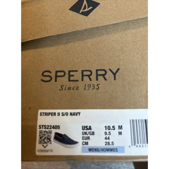 Sperry Top-Sider - Men's Size 10.5 Striper Ii Slip On Sw Navy