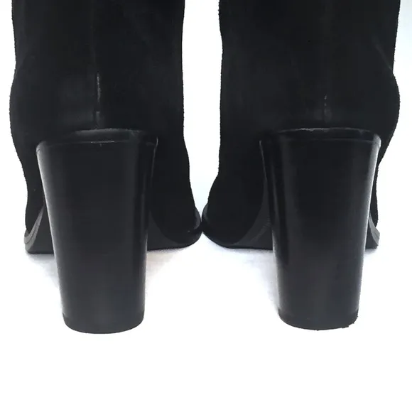 SPLENDID Over the Knee Boots Black Leather Suede Size 6M