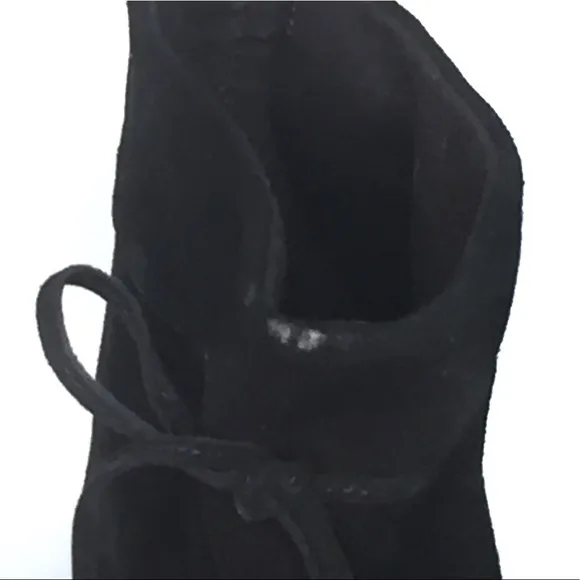 SPLENDID Over the Knee Boots Black Leather Suede Size 6M