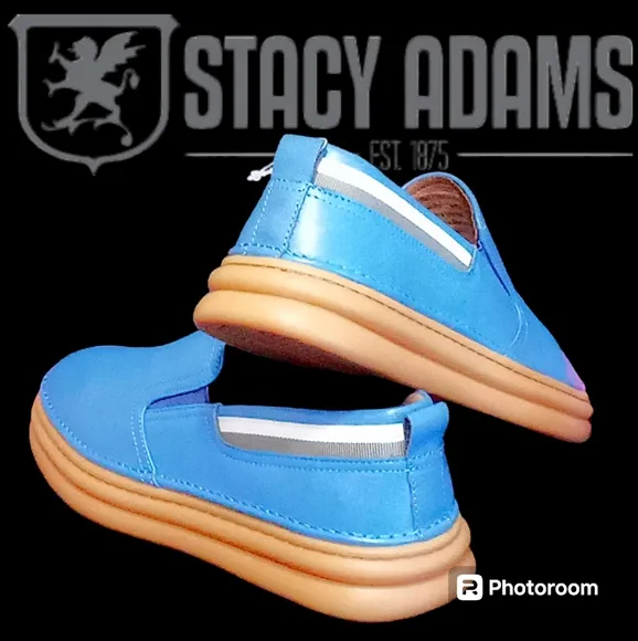 Stacy Adams Delmar Slip-On Sneaker | French Blue Men's 7M | SN 25508-420 (NEW)