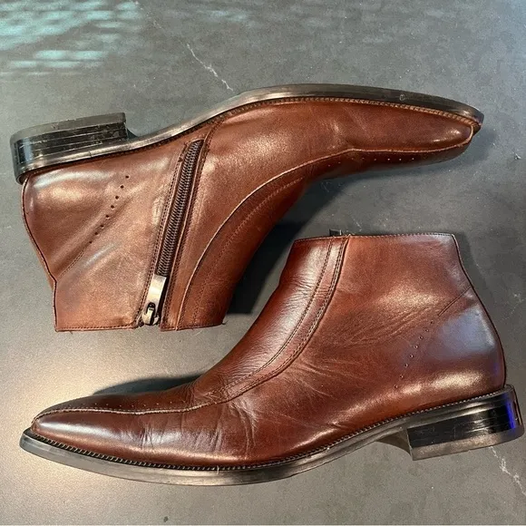 Stacy Adams sz 9.5 brown leather boots
