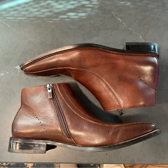 Stacy Adams sz 9.5 brown leather boots