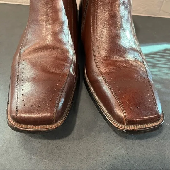 Stacy Adams sz 9.5 brown leather boots