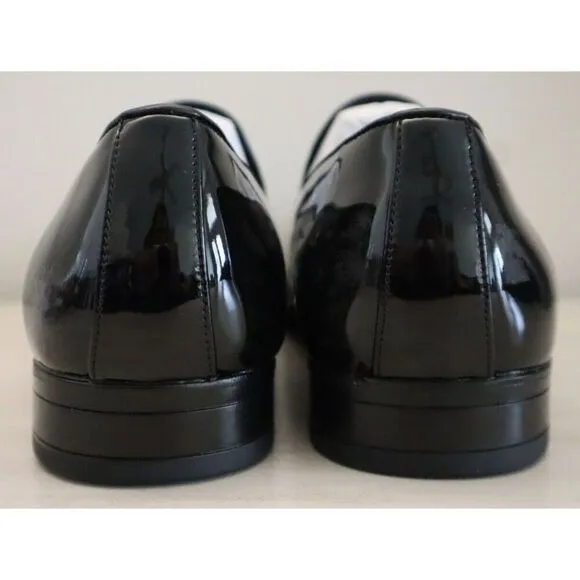 Stacy Adams Men's Sz 11.5M Black Patent Phoenix Tassel Slip-On Loafers