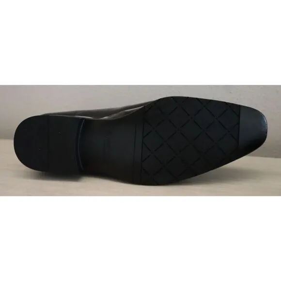 Stacy Adams Men's Sz 11.5M Black Patent Phoenix Tassel Slip-On Loafers