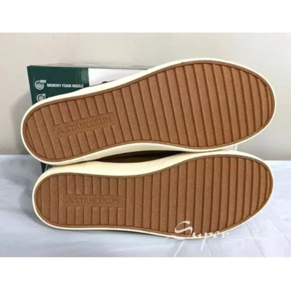 Staheekum Men's Memory Foam Mesh Lining Chelsea Shoes BROWN