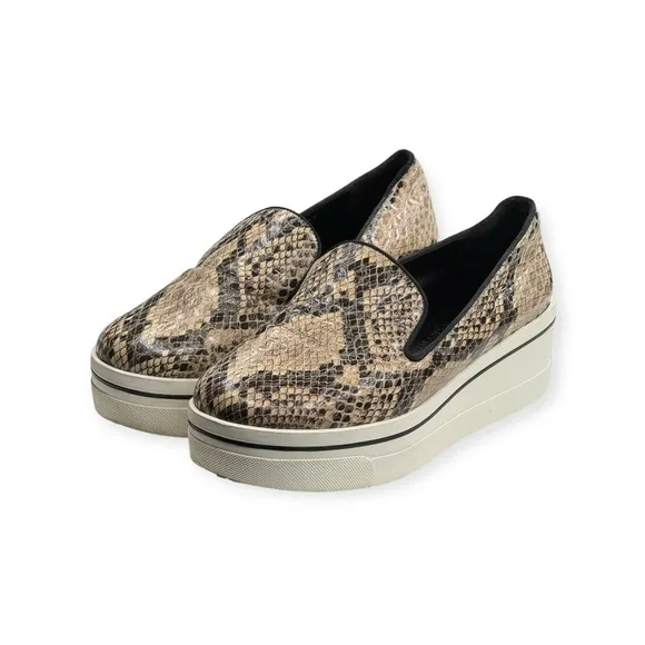 Stella McCartney ★ Binx Platform Slip On Sneaker ★Python Print Veg Leather ★ 37