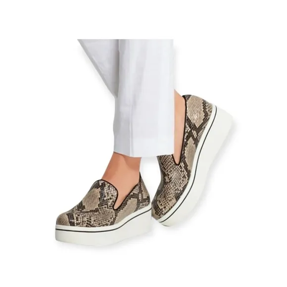Stella McCartney ★ Binx Platform Slip On Sneaker ★Python Print Veg Leather ★ 37