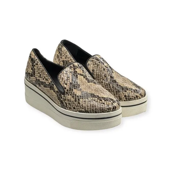 Stella McCartney ★ Binx Platform Slip On Sneaker ★Python Print Veg Leather ★ 37