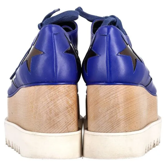 Stella Mccartney Elyse Platform Sneakers in Blue Leather