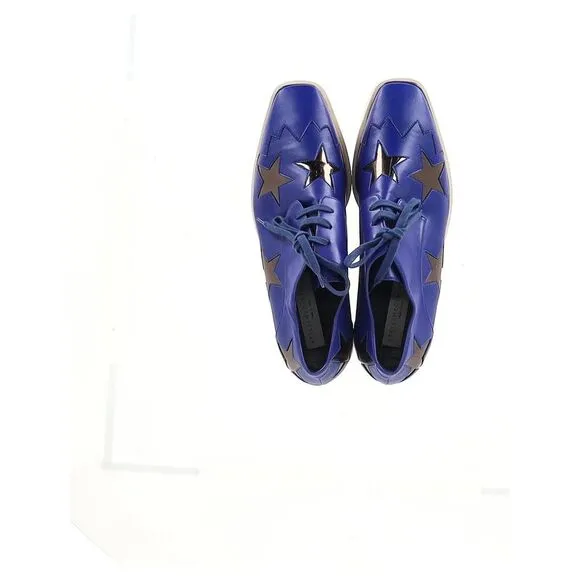 Stella Mccartney Elyse Platform Sneakers in Blue Leather