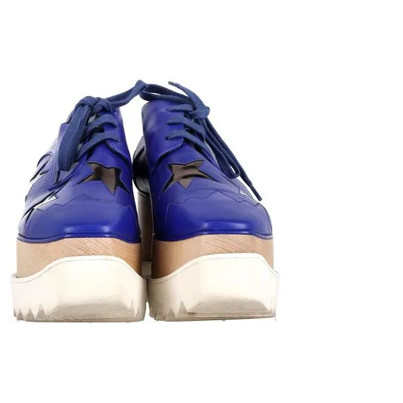 Stella Mccartney Elyse Platform Sneakers in Blue Leather