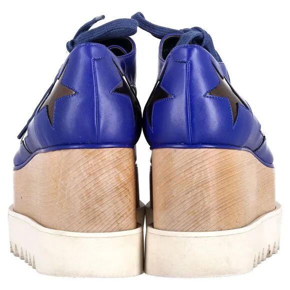 Stella Mccartney Elyse Platform Sneakers in Blue Leather